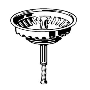Grille pour vidage automatique pour évier - Chromé
