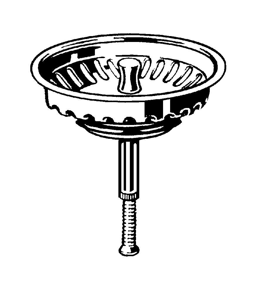 Grille pour vidage automatique pour évier - Chromé