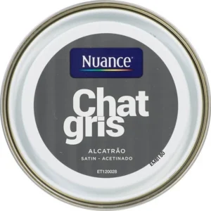 H17376-0L5 - Peinture MonoCrème - Chat gri