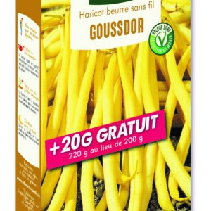 Haricot Nain Beurre Goussdor + 20 g Offert