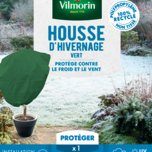 Housse d’hivernage - 0,8 m x 0,8 m - Vert