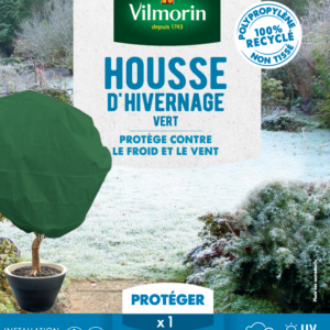 Housse d'hivernage - 1,30 m x 1,60 m - Vert