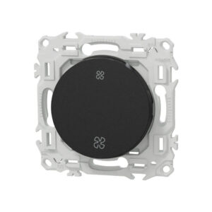 Interrupteur de VMC 2 vitesses Noir onyx Schneider Odace