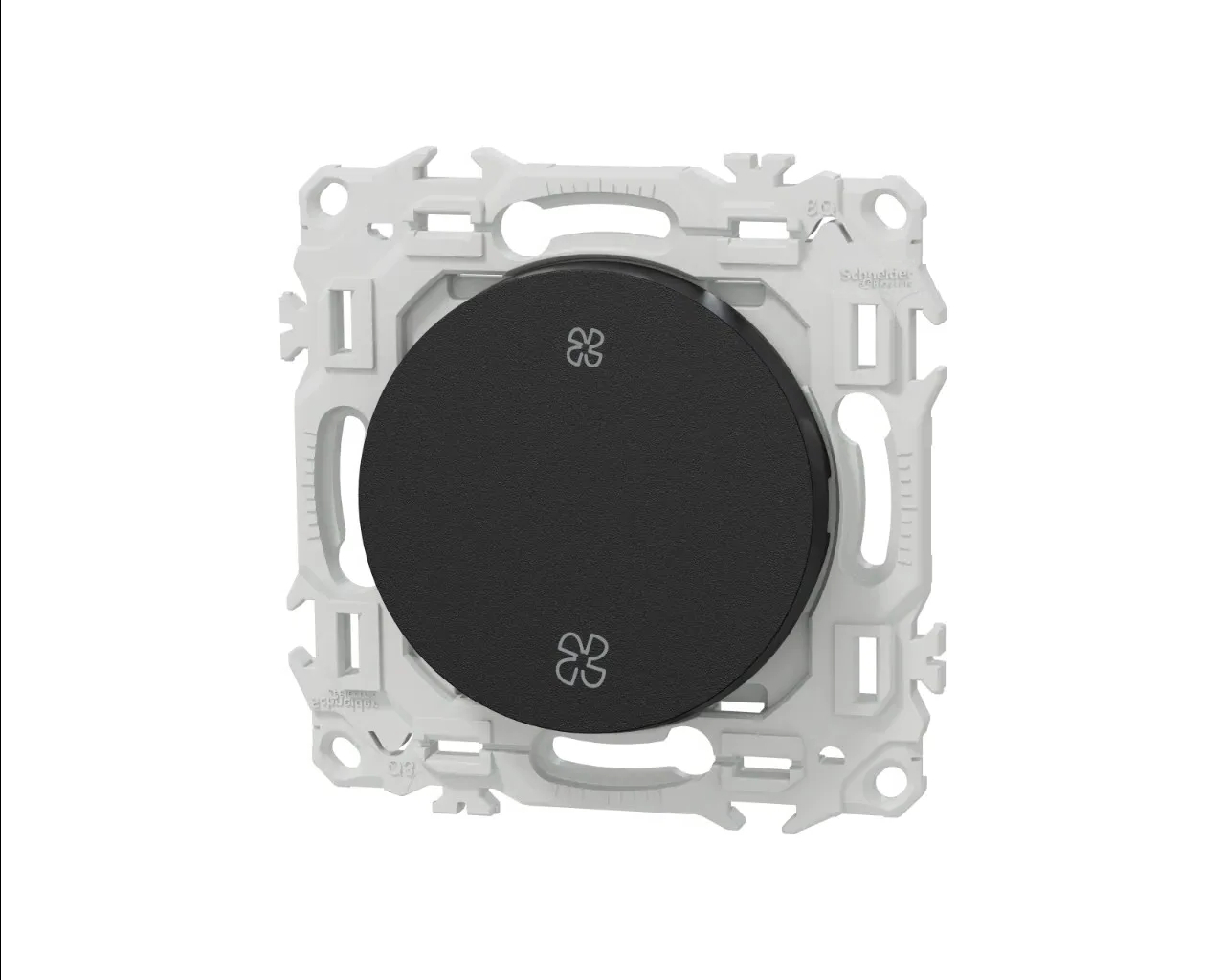 Interrupteur de VMC 2 vitesses Noir onyx Schneider Odace
