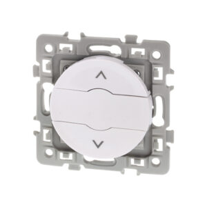 Interrupteur de volet roulant 3 positions Blanc Eur'Ohm Square