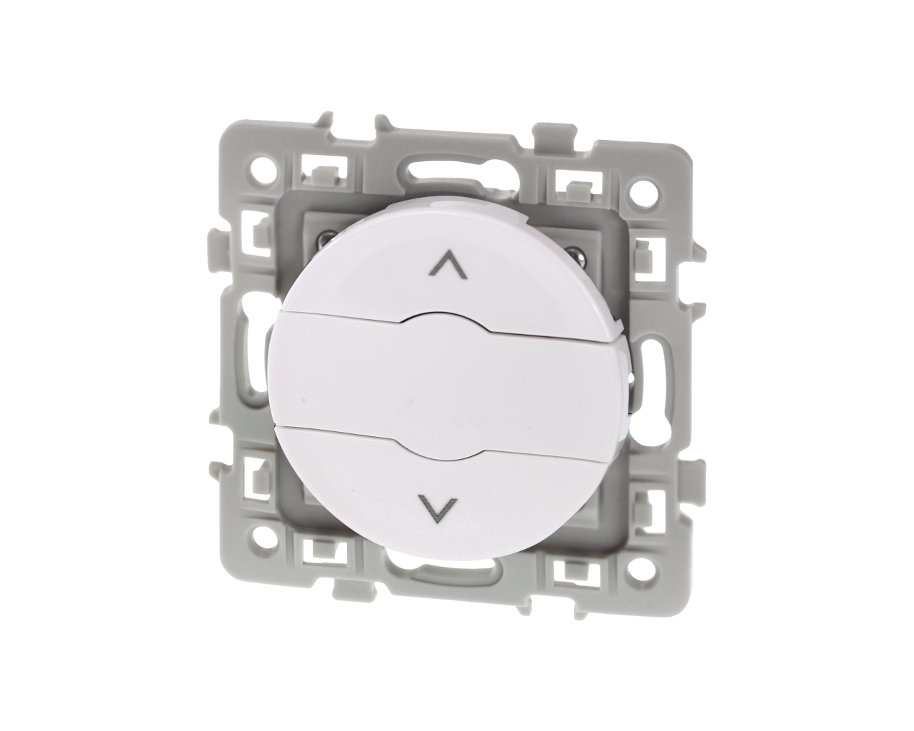 Interrupteur de volet roulant 3 positions Blanc Eur'Ohm Square