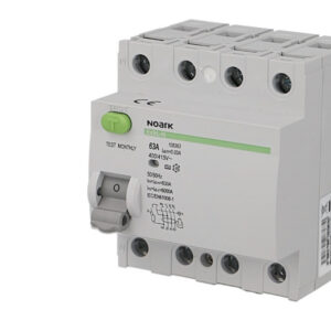 Interrupteur Différentiel 63A / 300mA / type AC / Tétrapolaire Noark Ex9L-N