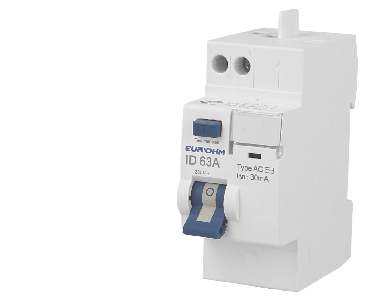 Interrupteur Différentiel automatique 2P 63A / 30mA / type ASI Eur'Ohm RX Protect
