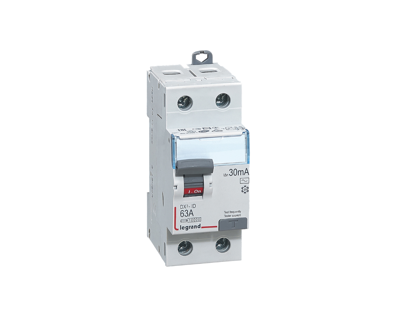 Interrupteur différentiel modulaire bipolaire Legrand DX³ 63A / 30mA type AC