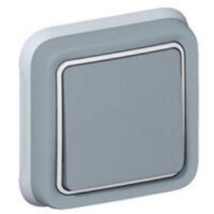 Interrupteur ou va-et-vient étanche PLEXO complet IP55 encastré gris LEGRAND 069811