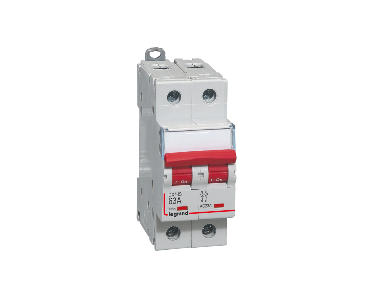 Interrupteur Sectionneur Modulaire 2 pôles 63A auxiliarisable Legrand DX³