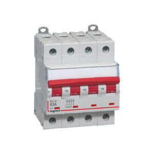Interrupteur Sectionneur Modulaire 4 pôles 63A auxiliarisable Legrand DX³