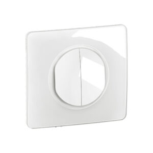 Interrupteur va-et-vient double blanc Legrand Nouveau Céliane™ complet