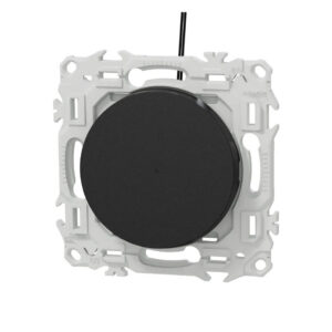 Interrupteur va-et-vient ou poussoir lumineux Noir onyx Schneider Odace