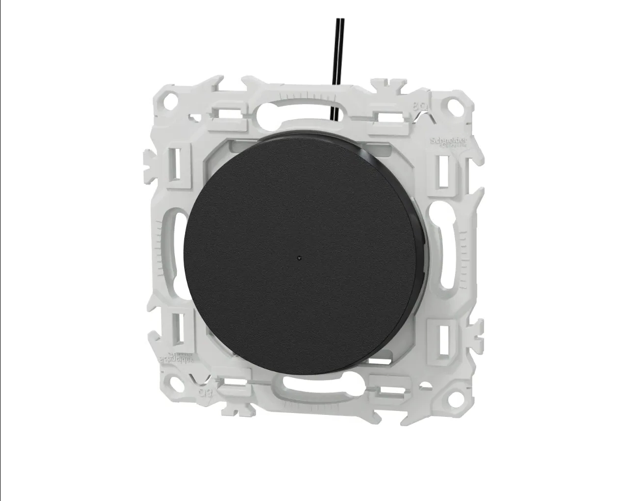 Interrupteur va-et-vient ou poussoir lumineux Noir onyx Schneider Odace