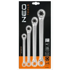 Jeu de 4 clés Torx NEO TOOLS 09-980