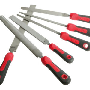 Jeu de 6 limes emmanchées bi-matière SAM OUTILLAGE LPJ-1