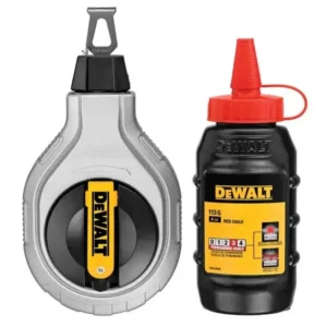 Jeu de cordeau à frapper DeWalt DWHT47408-0 30m craie rouge 6:1