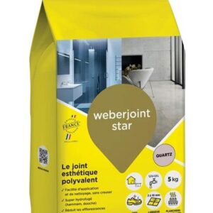 Joint à carrelage WEBERJOINT STAR - sac 5 kg - faïence