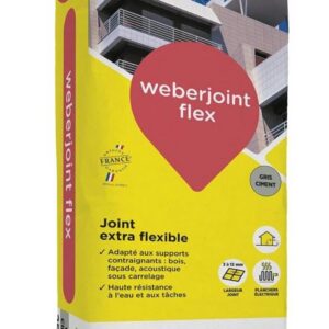 Joint flexible WEBERJOINT FLEX - sac 5 kg - gris perle