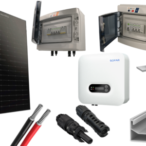 Kit 10 panneaux photovoltaïque pour tôle & fibrociment onduleur centralisé 5000Wc