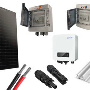 Kit 8 panneaux photovoltaïque pour bac acier onduleur centralisé 4000Wc
