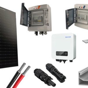 Kit 8 panneaux photovoltaïque pour tôle & fibrociment onduleur centralisé 4000Wc