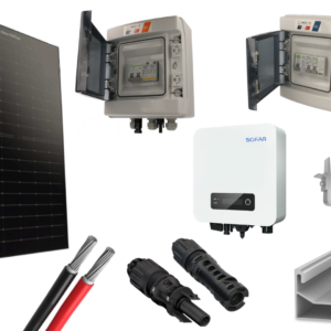 Kit 8 panneaux photovoltaïque pour tuile méca onduleur centralisé 4000Wc