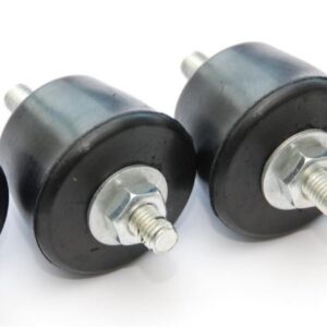 Kit 4 plots anti vibratiles - avec écrous et rondelles 8mm