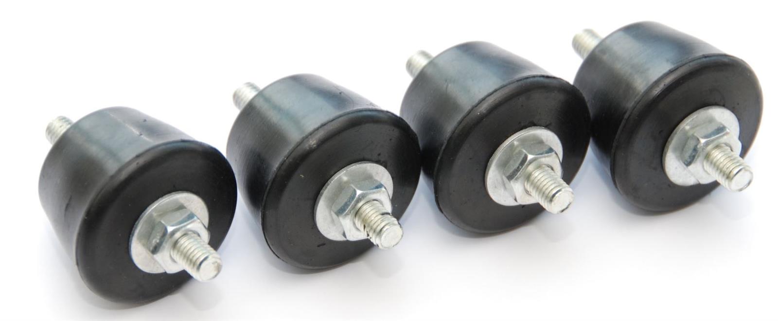 Kit 4 plots anti vibratiles - avec écrous et rondelles 8mm