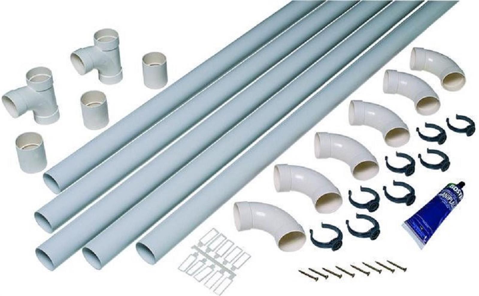 Kit aspirateur centralisé série T - Conduit Ø 51 mm - L = 2,50 m
