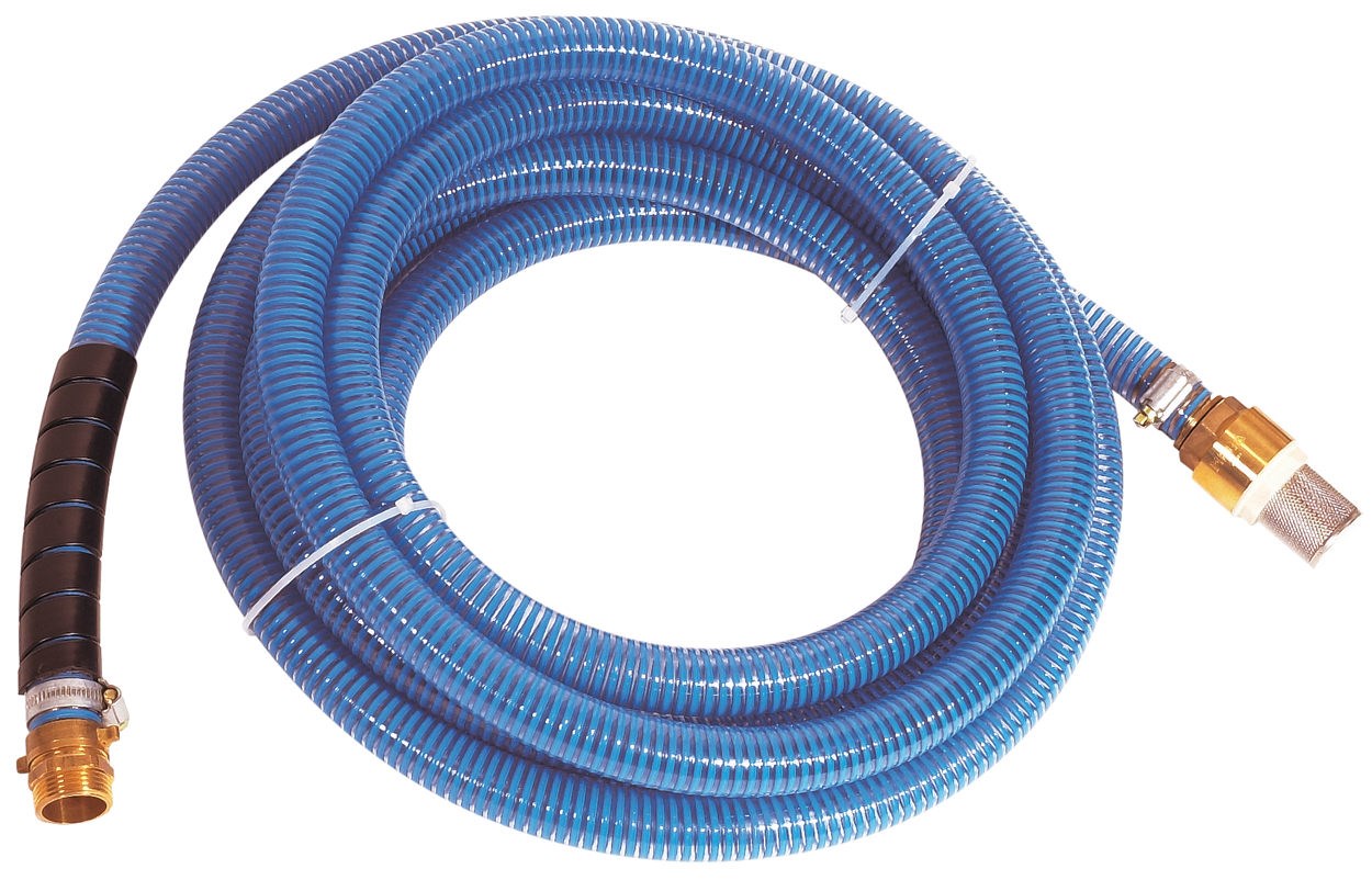 Kit d'aspiration - Kit "PRO" - 7 mètres - Tuyau diamètre 25 - Raccord laiton Ø 1"