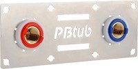 Kit de fixation pour robinetterie murale - Sertifix - F1/2"- 10x12
