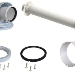 Kit de raccordement départ terminal horizontal universel pour chaudière - Blanc