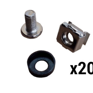 Kit de visserie, pour coffret et baie 19" (20 pièces)