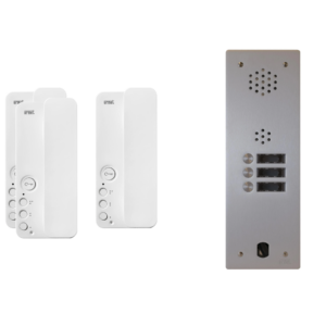 Kit interphone 1 rangée avec 3 combinés URMET Collectif