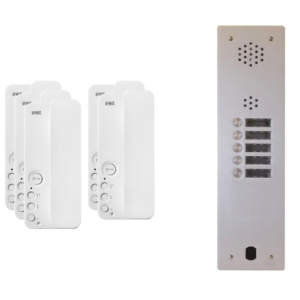 Kit interphone 1 rangée avec 5 combinés URMET Collectif