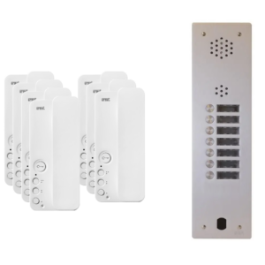 Kit interphone 1 rangée avec 7 combinés URMET Collectif
