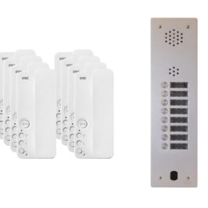 Kit interphone 1 rangée avec 8 combinés URMET Collectif
