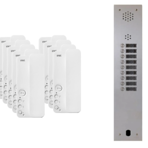 Kit interphone 1 rangée avec 9 combinés URMET Collectif