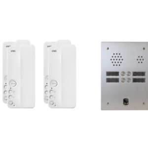 Kit interphone 2 rangées avec 4 combinés URMET Collectif