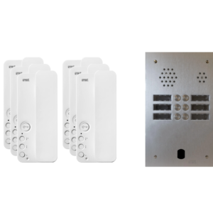 Kit interphone 2 rangées avec 6 combinés URMET Collectif