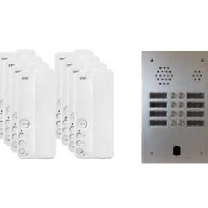 Kit interphone 2 rangées avec 8 combinés URMET Collectif