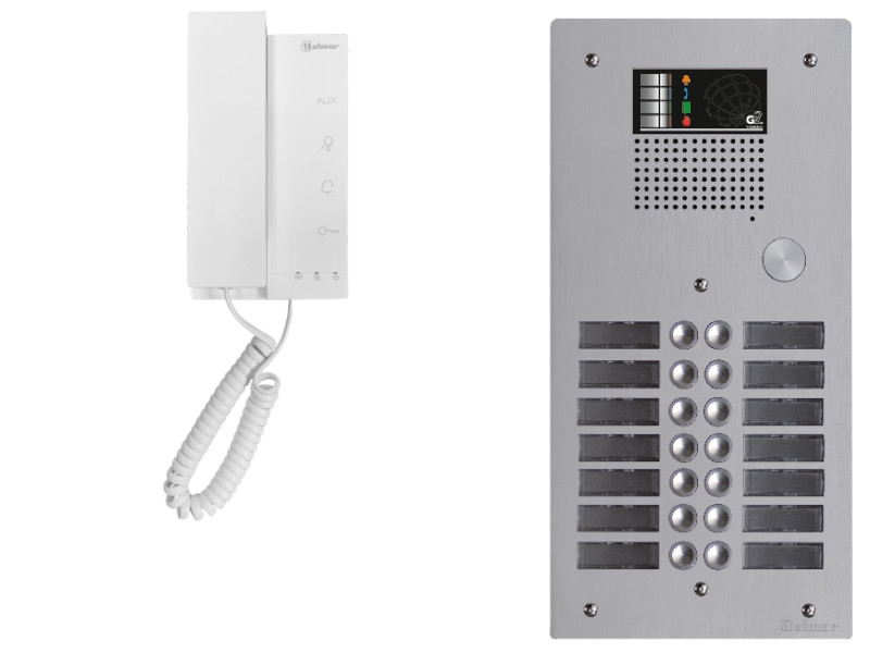 Kit interphone avec 14 combinés GOLMAR Collectif