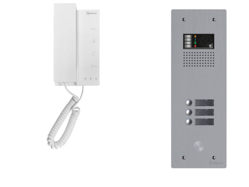 Kit interphone avec 3 combinés GOLMAR Collectif