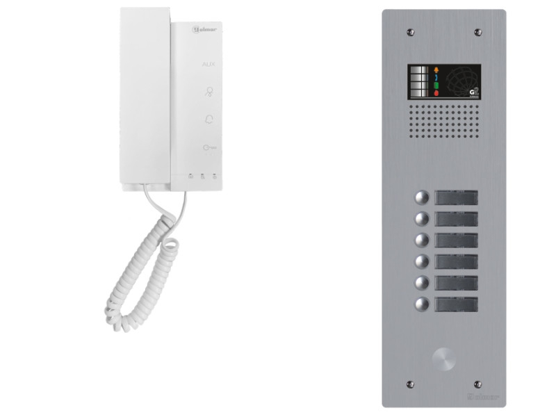 Kit interphone avec 6 combinés GOLMAR Collectif