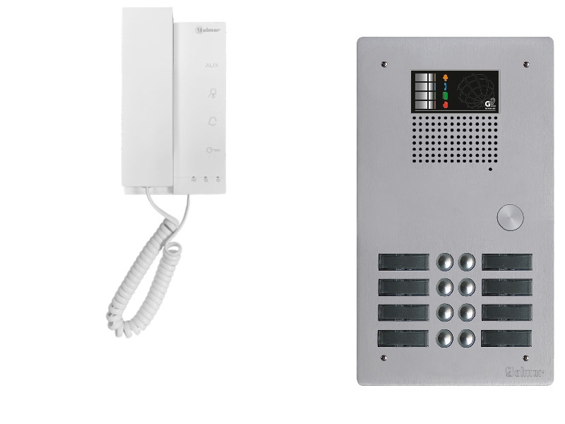 Kit interphone avec 8 combinés GOLMAR Collectif