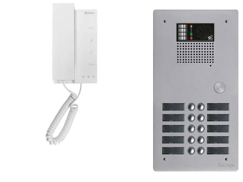 Kit interphone avec 9 combinés GOLMAR Collectif