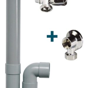 Kit machine à laver - Applique + robinet + siphon