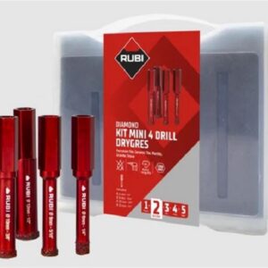 Kit mini DRYGRES 4DRILL - trépans Ø 6, 8, 10 et 12 mm